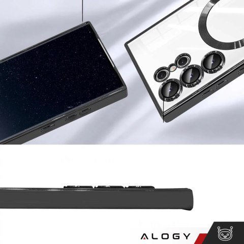 Alogy Etui do Samsung Galaxy S25 Ultra Alogy LuxeShield™️ Glamour Luxury Ring obudowa z osłoną aparatów Czarne Alogy Etui do Samsung Galaxy S25 Ultra Alogy LuxeShield™️ Glamour Luxury Ring obudowa z osłoną aparatów Czarne