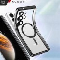 Alogy Etui do Samsung Galaxy S25 Ultra Alogy LuxeShield™️ Glamour Luxury Ring obudowa z osłoną aparatów Czarne