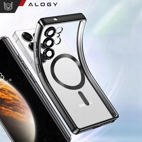 Alogy Etui do Samsung Galaxy S25 Ultra Alogy LuxeShield™️ Glamour Luxury Ring obudowa z osłoną aparatów Czarne Alogy Etui do Samsung Galaxy S25 Ultra Alogy LuxeShield™️ Glamour Luxury Ring obudowa z osłoną aparatów Czarne