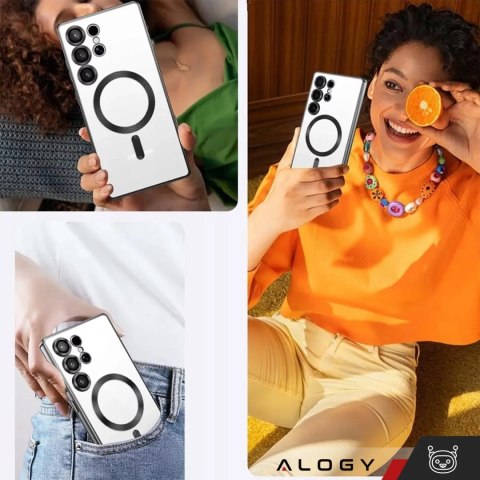 Alogy Etui do Samsung Galaxy S25 Ultra Alogy LuxeShield™️ Glamour Luxury Ring obudowa z osłoną aparatów Czarne Alogy Etui do Samsung Galaxy S25 Ultra Alogy LuxeShield™️ Glamour Luxury Ring obudowa z osłoną aparatów Czarne