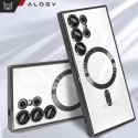 Alogy Etui do Samsung Galaxy S25 Ultra Alogy LuxeShield™️ Glamour Luxury Ring obudowa z osłoną aparatów Czarne