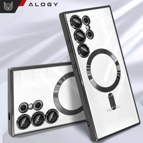 Alogy Etui do Samsung Galaxy S25 Ultra Alogy LuxeShield™️ Glamour Luxury Ring obudowa z osłoną aparatów Czarne Alogy Etui do Samsung Galaxy S25 Ultra Alogy LuxeShield™️ Glamour Luxury Ring obudowa z osłoną aparatów Czarne