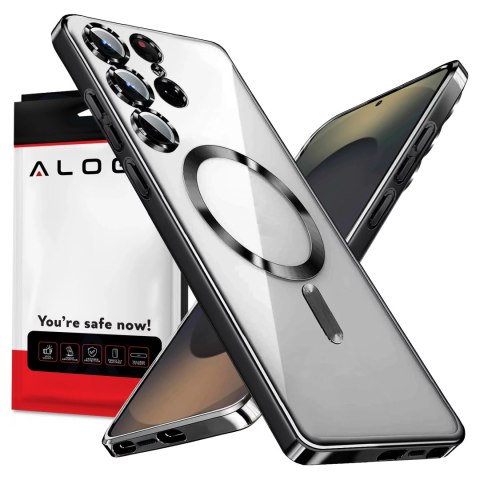 Alogy Etui do Samsung Galaxy S25 Ultra Alogy LuxeShield™️ Glamour Luxury Ring obudowa z osłoną aparatów Czarne Alogy Etui do Samsung Galaxy S25 Ultra Alogy LuxeShield™️ Glamour Luxury Ring obudowa z osłoną aparatów Czarne