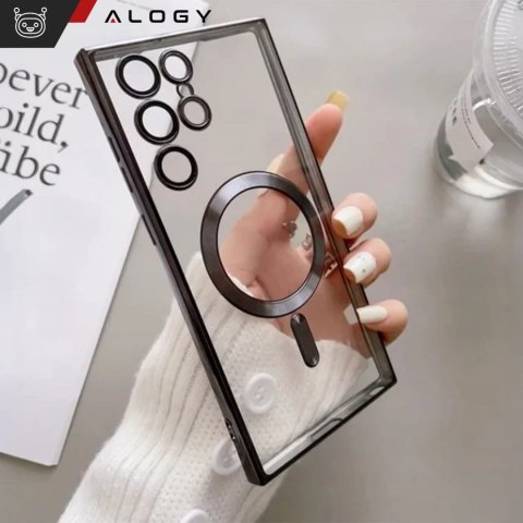 Alogy Etui do Samsung Galaxy S25 Ultra Alogy LuxeShield™️ Glamour Luxury Ring obudowa z osłoną aparatów Czarne Alogy Etui do Samsung Galaxy S25 Ultra Alogy LuxeShield™️ Glamour Luxury Ring obudowa z osłoną aparatów Czarne