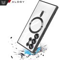 Alogy Etui do Samsung Galaxy S25 Ultra Alogy LuxeShield™️ Glamour Luxury Ring obudowa z osłoną aparatów Czarne