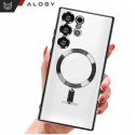 Alogy Etui do Samsung Galaxy S25 Ultra Alogy LuxeShield™️ Glamour Luxury Ring obudowa z osłoną aparatów Czarne