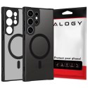Alogy Etui do Samsung Galaxy S25 Ultra obudowa ochronna na telefon Alogy Matte HybridMag™️ Case do MagSafe Matowe Czarne