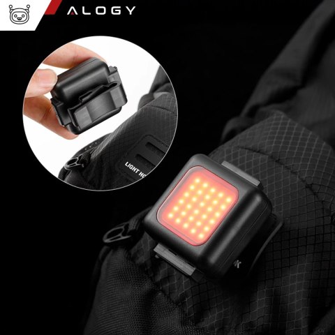 Alogy Lampka rowerowa na rower przednia tylna zestaw 2 lampek przód + tył COB USB Alogy Bike Light Alogy Lampka rowerowa na rower przednia tylna zestaw 2 lampek przód + tył COB USB Alogy Bike Light