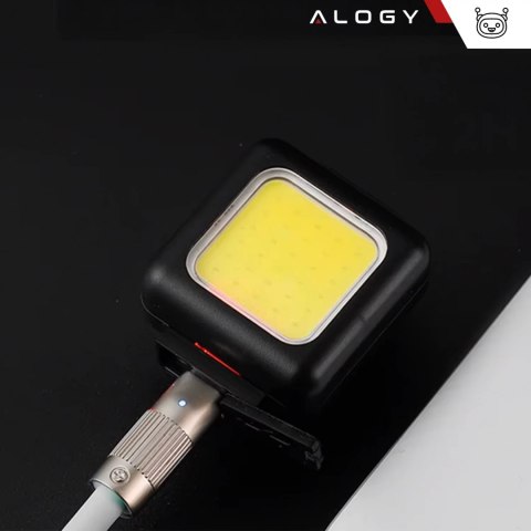 Alogy Lampka rowerowa na rower przednia tylna zestaw 2 lampek przód + tył COB USB Alogy Bike Light Alogy Lampka rowerowa na rower przednia tylna zestaw 2 lampek przód + tył COB USB Alogy Bike Light