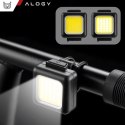 Alogy Lampka rowerowa na rower przednia tylna zestaw 2 lampek przód + tył COB USB Alogy Bike Light
