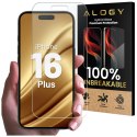 Alogy Szkło "NIETŁUKĄCE" do Apple iPhone 16 Plus hybrydowe Alogy Flexi Full Glass 9H płaskie na cały ekran