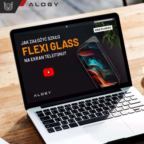 Alogy Szkło "NIETŁUKĄCE" do Apple iPhone 16 Pro Max hybrydowe Alogy Flexi Full Glass 9H płaskie na cały ekran Alogy Szkło "NIETŁUKĄCE" do Apple iPhone 16 Pro Max hybrydowe Alogy Flexi Full Glass 9H płaskie na cały ekran