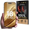 Alogy Szkło "NIETŁUKĄCE" do Apple iPhone 16 Pro Max hybrydowe Alogy Flexi Full Glass 9H płaskie na cały ekran
