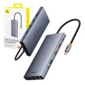 Baseus Hub 13w1 Baseus PortalJoy USB-C HDMI+DP+VGA+C+USB+PD+RJ45 Szary
