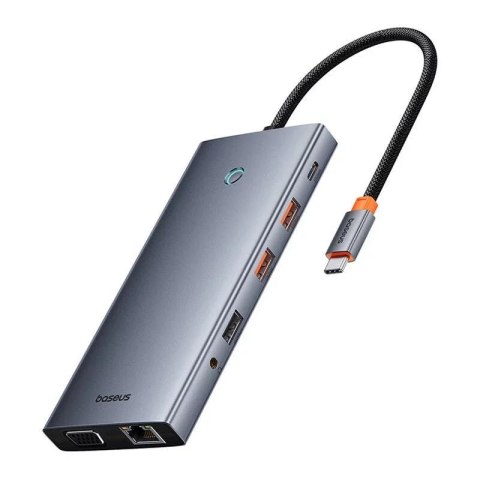 Baseus Hub 13w1 Baseus PortalJoy USB-C HDMI+DP+VGA+C+USB+PD+RJ45 Szary Baseus Hub 13w1 Baseus PortalJoy USB-C HDMI+DP+VGA+C+USB+PD+RJ45 Szary