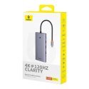 Baseus Hub 13w1 Baseus PortalJoy USB-C HDMI+DP+VGA+C+USB+PD+RJ45 Szary