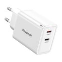 Choetech Ładowarka Sieciowa Choetech PD6013 GaN 65W 2x USB-C Biała
