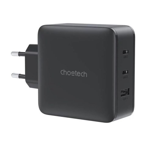 Choetech Ładowarka Sieciowa Choetech PD8005 GaN 100W 2x USB-C USB-A Czarna Choetech Ładowarka Sieciowa Choetech PD8005 GaN 100W 2x USB-C USB-A Czarna