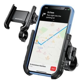 Kewig Uchwyt Motocyklowy Rowerowy na kierownicę KEWIG BKW-2-H na telefon z systemem przeciwwstrząsowym na motor quada skuter Czarny