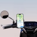 Kewig Uchwyt Motocyklowy Rowerowy na kierownicę KEWIG BKW-2-H na telefon z systemem przeciwwstrząsowym na motor quada skuter Czarny