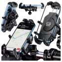 Kewig Uchwyt Motocyklowy Rowerowy na kierownicę KEWIG M26-C1 na telefon z systemem przeciwwstrząsowym na motor quada skuter Czarny