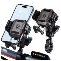 Kewig Uchwyt Motocyklowy Rowerowy na kierownicę KEWIG M33-C1 na telefon z systemem przeciwwstrząsowym na motor quada skuter Czarny