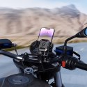 Kewig Uchwyt Motocyklowy Rowerowy na kierownicę KEWIG M33-C1 na telefon z systemem przeciwwstrząsowym na motor quada skuter Czarny