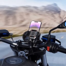 Kewig Uchwyt Motocyklowy Rowerowy na kierownicę KEWIG M33-C1 na telefon z systemem przeciwwstrząsowym na motor quada skuter Czarny