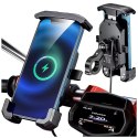 Kewig Uchwyt Motocyklowy na kierownicę KEWIG M14-A1 na telefon z ładowarką Qi + PD USB-C z systemem przeciwwstrząsowym na motor quada 
