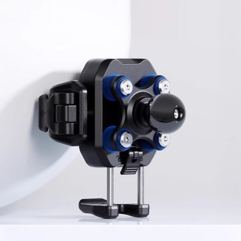 Kewig Uchwyt Motocyklowy na kierownicę KEWIG M33-A1 na telefon z ładowarką Qi 15W + PD 30W USB-C z systemem przeciwwstrząsowym na moto Kewig Uchwyt Motocyklowy na kierownicę KEWIG M33-A1 na telefon z ładowarką Qi 15W + PD 30W USB-C z systemem przeciwwstrząsowym na moto