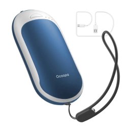 Marka niezdefiniowana Ogrzewacz do Rąk z Funkcją Powerbanku Ocoopa HotPal PD 5000 mAh USB-C Biało-Niebieski