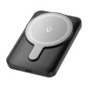 Marka niezdefiniowana Powerbank magnetyczny Vention FHSB0 5000mAh 20 W+ kabel USB-A do USB-C (czarny)