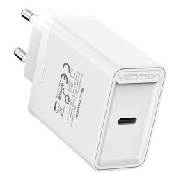 Vention Ładowarka Sieciowa Vention FAIW0-EU USB-C 30W PD3.0 QC4.0 Biała