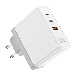 Vention Ładowarka Sieciowa Vention FEGW0-EU 2xUSB-C USB-A GaN 100W Biała