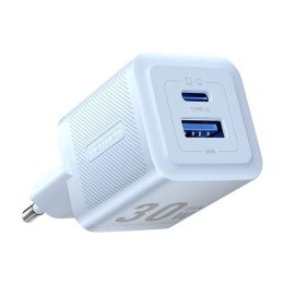 Vention Ładowarka Sieciowa Vention FEQL0-EU USB-C USB-A GaN 30W Niebieska