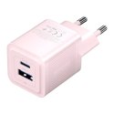 Vention Ładowarka Sieciowa Vention FEQP0-EU USB-C USB-A GaN 30W Różowa