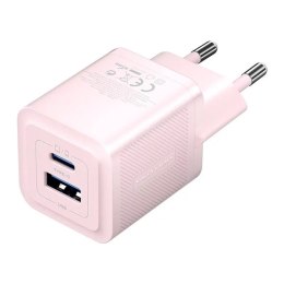 Vention Ładowarka Sieciowa Vention FEQP0-EU USB-C USB-A GaN 30W Różowa