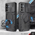 Alogy Etui do Samsung Galaxy S25+ Plus pancerne Slide Case Ring obudowa ochrona aparatu Alogy CamGuard Pro czarne
