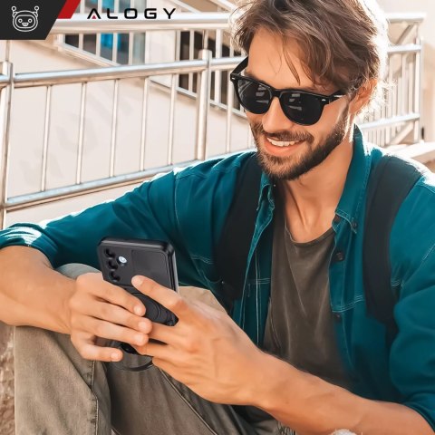 Alogy Etui do Samsung Galaxy S25+ Plus pancerne Slide Case Ring obudowa ochrona aparatu Alogy CamGuard Pro czarne Alogy Etui do Samsung Galaxy S25+ Plus pancerne Slide Case Ring obudowa ochrona aparatu Alogy CamGuard Pro czarne