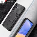 Alogy Etui do Samsung Galaxy S25+ Plus pancerne Slide Case Ring obudowa ochrona aparatu Alogy CamGuard Pro czarne