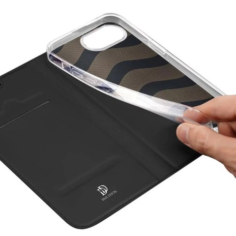Dux Ducis Etui do Apple iPhone 16e / SE 4 2025 obudowa ochronna Dux Ducis z klapką Skin Pro Czarna Dux Ducis Etui do Apple iPhone 16e / SE 4 2025 obudowa ochronna Dux Ducis z klapką Skin Pro Czarna