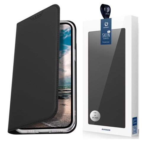 Dux Ducis Etui do Apple iPhone 16e / SE 4 2025 obudowa ochronna Dux Ducis z klapką Skin Pro Czarna Dux Ducis Etui do Apple iPhone 16e / SE 4 2025 obudowa ochronna Dux Ducis z klapką Skin Pro Czarna