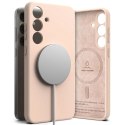 Ringke Etui do Samsung Galaxy S25 Plus Pink Sand Ringke Silicone Magnetic MagSafe