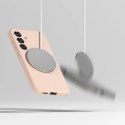 Ringke Etui do Samsung Galaxy S25 Plus Pink Sand Ringke Silicone Magnetic MagSafe