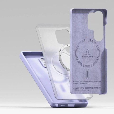 Ringke Etui do Samsung Galaxy S25 Ultra Lavender Ringke Silicone Magnetic MagSafe Ringke Etui do Samsung Galaxy S25 Ultra Lavender Ringke Silicone Magnetic MagSafe