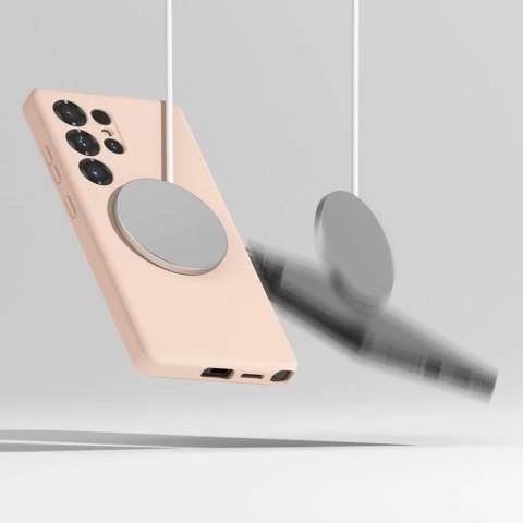 Ringke Etui do Samsung Galaxy S25 Ultra Pink Sand Ringke Silicone Magnetic MagSafe Ringke Etui do Samsung Galaxy S25 Ultra Pink Sand Ringke Silicone Magnetic MagSafe