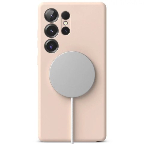 Ringke Etui do Samsung Galaxy S25 Ultra Pink Sand Ringke Silicone Magnetic MagSafe Ringke Etui do Samsung Galaxy S25 Ultra Pink Sand Ringke Silicone Magnetic MagSafe
