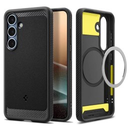 Spigen Etui do Samsung Galaxy S25 Matte Black Spigen Rugged Armor Mag MagSafe