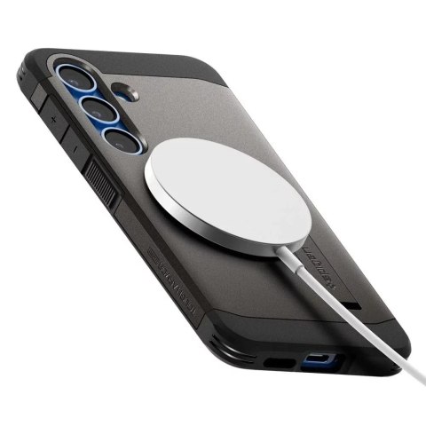 Spigen Etui do Samsung Galaxy S25 Plus Gunmetal Spigen Tough Armor Mag MagSafe Spigen Etui do Samsung Galaxy S25 Plus Gunmetal Spigen Tough Armor Mag MagSafe