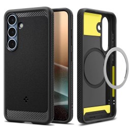 Spigen Etui do Samsung Galaxy S25 Plus Matte Black Spigen Rugged Armor Mag MagSafe